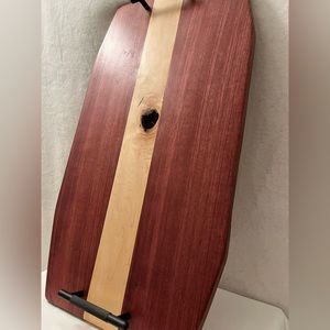 Purpleheart and Maple Wood Charcuterie/Server Board with Handles